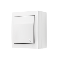 Łącznik schodowy IP44 16A 250V zaciski śrubowe biały Aquaclick | ACW6A/11 Kontakt Simon