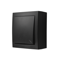 Łącznik schodowy IP44 16A 250V zaciski śrubowe czarny Aquaclick | ACW6A/49 Kontakt Simon