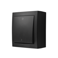 Łacznik dwubiegunowy IP44 16A 250V zaciski śrubowe czarny Aquaclick | ACW2A/49 Kontakt Simon