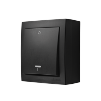 Łącznik dwubiegunowy IP44 z podświetleniem 10AX 250V zaciski śrubowe czarny Aquaclick | ACW2L/49 Kontakt Simon