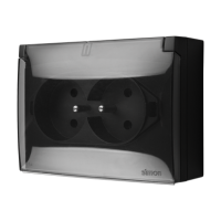 Gniazdo wtyczkowe IP44 podwójne kompakt z/u klapka transp przesł 16A 250V zac śr czarny Aquaclick | ACGZ2Z/49A Kontakt Simon