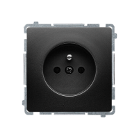 Gniazdo wtyczkowe z/u (moduł), z przesłonami torów prądowych, 16A, 250V, zaciski śrubowe | BMGZ1Z.01/49 Kontakt Simon