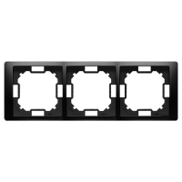 Ramka 3-krotna NEOS – uniwersalna poziom i pion, czarny Simon Basic Neos | BMRC3/49 Kontakt Simon
