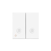 Klawisz podwójny z oczkiem do: SW5L2M, SP2L2, Antybakteryjny, Biały mat Simon 55 | TKW5L2/AB111 Kontakt Simon