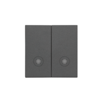 Klawisz podwójny z oczkami z piktogramami krzyżowymi do: SW7/2L2M, Grafitowy mat Simon 55 | TKW7/2L2/116 Kontakt Simon