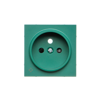 Pokrywa gniazda wtyczkowego pojedynczego do: SGZ1CM, SGZ1M, Antybakteryjny, Zielony Simon 55 | TGZ1ZP/AB133 Kontakt Simon
