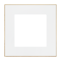 Ramka 1-krotna DUO, Biała, podstawa złota Simon 55 | TRD1.166/111 Kontakt Simon