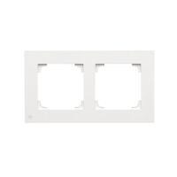 Ramka 2-krotna LINE, Antybakteryjny biały mat Simon 55 | TR2/AB111 Kontakt Simon
