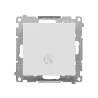 Łącznik schodowy z podświetleniem LED (moduł) 10AX 250V, szybkozłącza, Jasnoszary mat Simon 55 | TW6L.01/114 Kontakt Simon