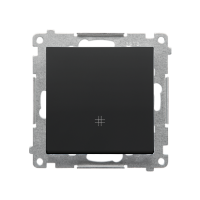 Łącznik krzyżowy (moduł) 10 AX, 250 V~, szybkozłącza, Czarny mat Simon 55 | TW7.01/149 Kontakt Simon