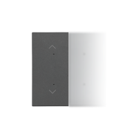 Klawisz połówkowy z piktogramem pojedynczej rolety do produktów, Grafitowy mat Simon 55 | TKE21/116 Kontakt Simon
