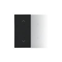 Klawisz połówkowy z piktogramem pojedynczej rolety do produktów, Czarny mat Simon 55 | TKE21/149 Kontakt Simon