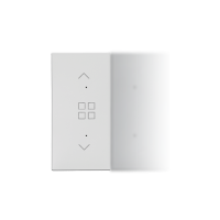 Klawisz połówkowy z piktogramem grupy rolet do produktów elektronicznych, Jasnoszary mat Simon 55 | TKE23/114 Kontakt Simon