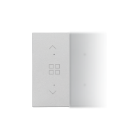 Klawisz połówkowy z piktogramem grupy rolet do produktów elektronicznych, Aluminium mat Simon 55 | TKE23/143 Kontakt Simon