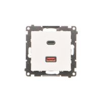 Ładowarka USB C+A (moduł), 30W 230V, biały mat, SIMON 55 | TEC2CAQ.01/111 Kontakt Simon