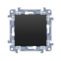 Przycisk bez piktogramu (moduł) 10AX 250V, szybkozłącza, czarny, SImon 10 | CP1C.01/49 Kontakt Simon