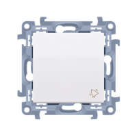 Przycisk "dzwonek" (moduł) 10AX 250V, szybkozłącza, biały, Simon 10 | CD1C.01/11 Kontakt Simon