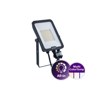 Naświetlacz LED z czujnikiem ruchu BVP167 LED60/830_40_65 50W 5500-6000lm 3000/4000/6500K SWB MDU | 911401894386 Philips