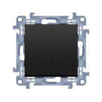 Łącznik świecznikowy (moduł) 10AX, 250V~, szybkozłącza; czarny mat, Simon 10 | CW5C.01/49 Kontakt Simon