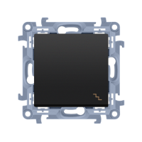 Łącznik schodowy, 10AX, 250V czarny SIMON 10 | CW6C.01/49 Kontakt Simon