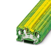 Złączka przelotowa trójprzewodowa na przewody ochronne STS 4-TWIN-PE, zielono-żółty | 3031678 Phoenix Contact