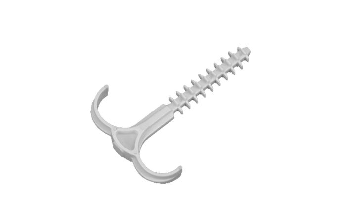 Uchwyt szybkiego montażu hakowy USMH-22 BIS, biały (opak=25szt) | 15.4 Elektro-Plast Opatówek