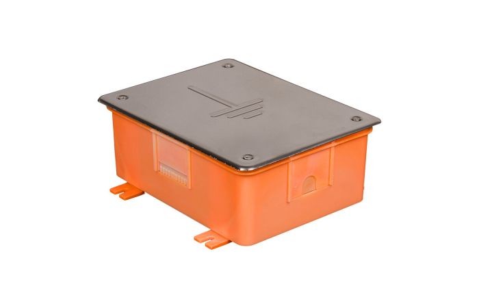 Puszka do złącza odgromowego - PZO INOX IP20, pomarańczowa/inox | 35.02 Elektro-Plast Opatówek