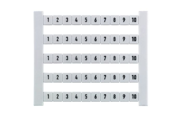 Oznacznik złączki DEK 5 FWZ 1-10 Dekafix 5x5mm biały | 0523060001 Weidmuller