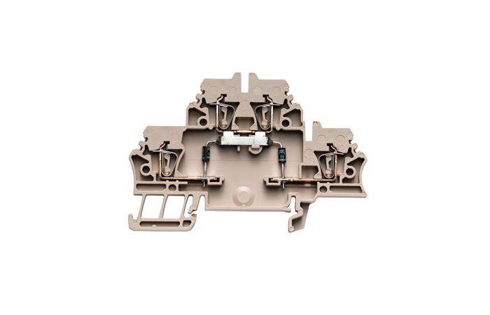 Złączki szynowe z elementami elektronicznymi ZDK 2.5/D/4 | 1690040000 Weidmuller