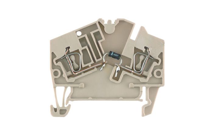 Złączki szynowe z elementami elektronicznymi ZDU 2.5-2/D- | 1779000000 Weidmuller