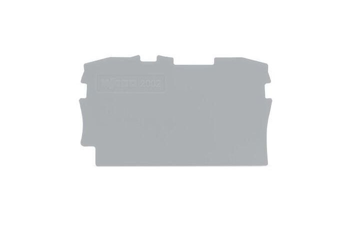 Ścianka końcowa/wewnętrzna, 0,8mm, szara TOPJOBS | 2002-1291 Wago