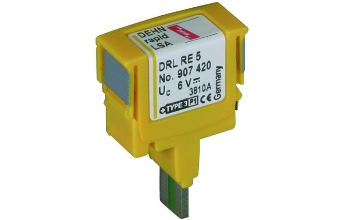 Ogranicznik przepięć, wtyk ochronny DEHNrapid LSA, DRL RE 24 | 907422 Dehn