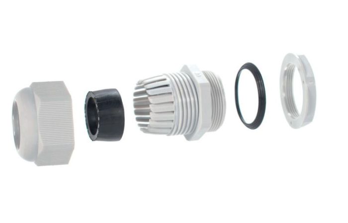 Dławica PG 16 IP68, szara | PG-16 Trytyt