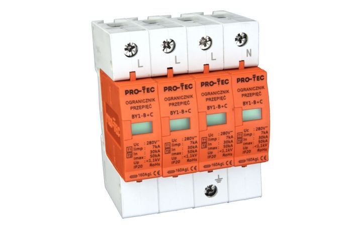 Ogranicznik przepięć warystorowy (I+II) BY1-B+C/4 | 3212040 Pro-Tec