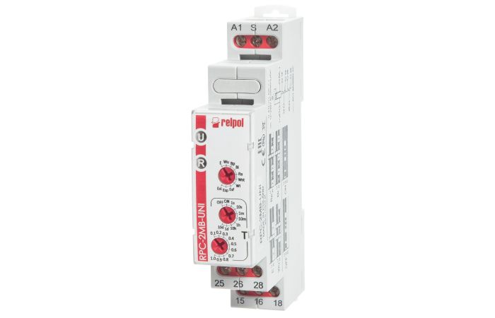 Przekaźnik czasowy wielofunkcyjny 16A, RPC-2MA-UNI | 863183 Relpol