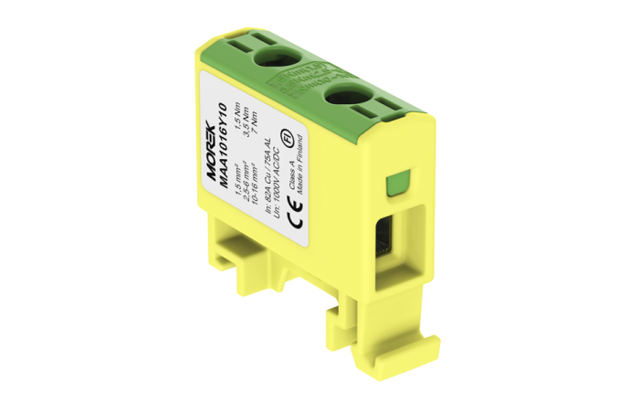 Zacisk uniwersalny, złączka OTL16 ż&oacute;łto-zielona, 1xAl/Cu 1,5-16mm2 1000V, MAA1016Y10 | MAA1016Y10 Morek