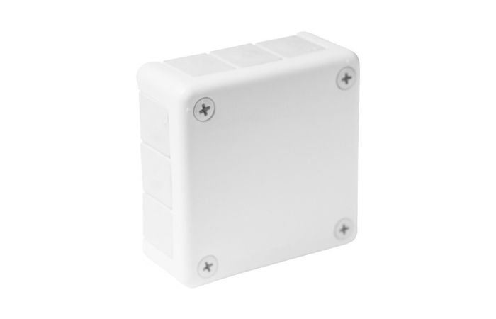 Puszka n/t 98x98x42mm IP55 12-wl dł.gum. biała, VP-41 | 041-01 Viplast
