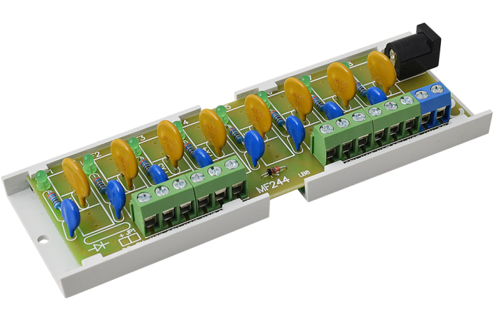 Moduł bezpiecznikowy LB8/1,0A/PTC 10-30VDC, 8x1,0A - PTC, Fi max.: 1mm2 , wejście/wyjście: 2/8, 124x | AWZ579 Pulsar