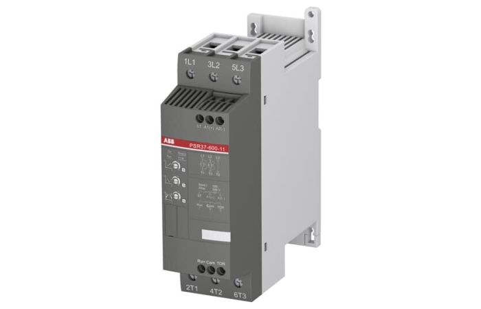 Softstart PSR37-600-11, napięcie zasilania 208-600V AC, 37A, 18,5kW, sterowanie 24V AC/DC | 1SFA896110R1100 ABB