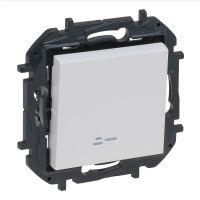 Łącznik jednobiegunowy 10AX podświetlany, biały, NILOE STEP | 863111B Legrand