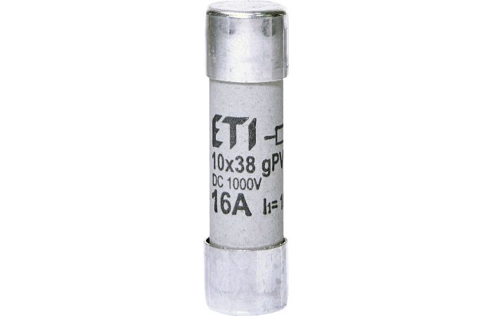 Wkładka topikowa cylindryczna PV 10x38mm 16A gPV 1000V DC CH10 | 002625107 Eti