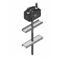 Uchwyt U1 Fi-25-46mm z odsadzeniem na słup ŻN U101 | U101 ALPAR