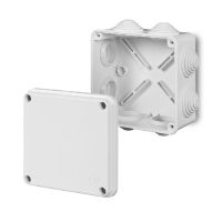 Puszka n/t 110x100x67, 8 dławnic, IP55, biała EP-LUX | 0243-10 Elektro-Plast Nasielsk