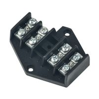 Płytka rozgałęźna 4x4mm2, czarna | 0952-00 Elektro-Plast Nasielsk