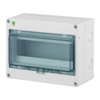 Rozdzielnica n/t RN 1x8+2 drzwi transparentne dymne (PE+N) IP65 HERMETICA | 2204-01 Elektro-Plast Nasielsk