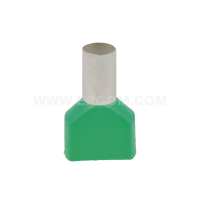 Końcówka tulejkowa izolowana podwójna HI 2X16/14 przekrój: 2x16mm2, dł. tulejki 14 (opak 50szt) | E08KH-02020102901 Ergom