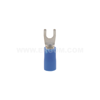 Końcówka widełkowa izolowana KWI 2,5/3,5 PCV przekrój: 2,5mm2, otwór pod śrubę M3,5 (opak 100szt) | E09KO-02030401000 Ergom