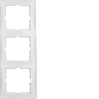 Ramka potrójna, biały, połysk, S.1 | 10138989 Hager