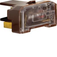 Wkładka żarowa z zaciskiem neutralnym, mechanizm, brązowy | 1676 Hager