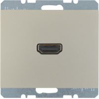 Gniazdo HDMI, stal szlachetna, lakierowany, K.5 | 3315427004 Hager